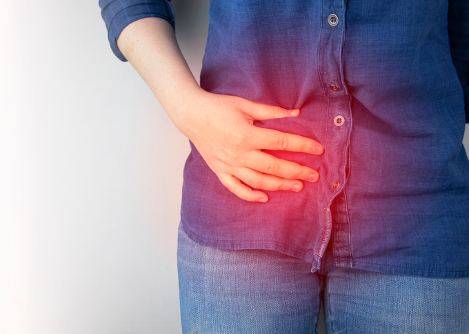 Woman with pelvic pain