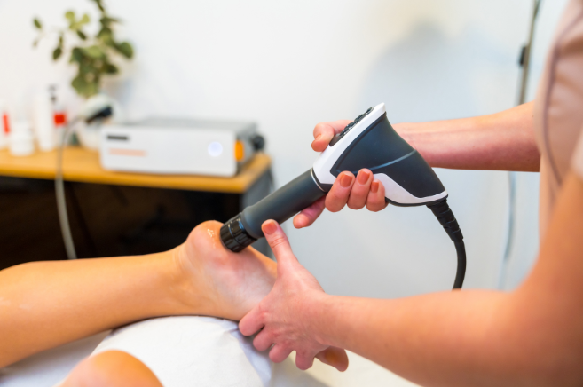 Shockwave therapy at Connect Health, Raglan